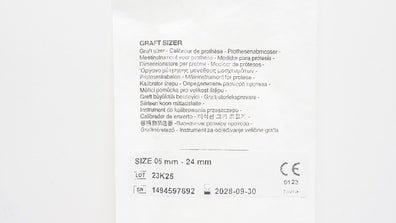 Intervascular 1494597692 3145/5 Getinge graft Sizer 05mm - 24mm